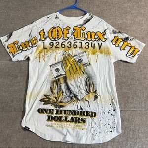 Contender Lust of Luxury Y2K Hustle Money Praying Hands Legal Tender Men's XL